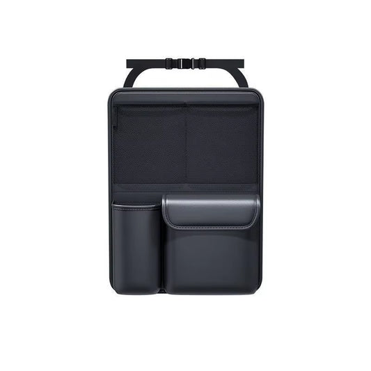 Car Trunk Leather Storage Bag Foldable Car Seat Back Tools Organizer Multifunctional UV Storage Suv Back Seat Hanging Organizer